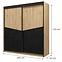 Schrank  200 Aston 1 Ewige Eiche/Schwarz,2