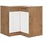 Küchenzeile Vigo WEISS Hg 90x90 Nd 2f Bb