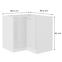 Küchenzeile Lara WEISS 90x90 Nd 2f Bb,2