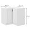 Küchenzeile Stilo WEISS/WEISS 90x90 Nd 2f Bb,2