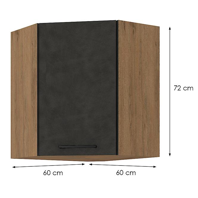 Küchenzeile VIGO Graphit MAT 60X60 GN-72 1F (45°)