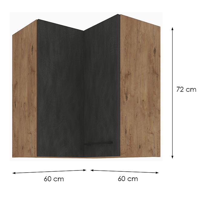 Küchenzeile VIGO Graphit MAT 60X60 GN-72 2F (90°)