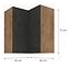 Küchenzeile VIGO Graphit MAT 60X60 GN-72 2F (90°),2