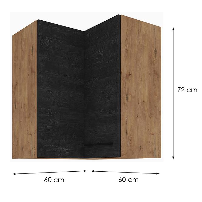 Küchenzeile VIGO DARK 60X60 GN-72 2F (90°)