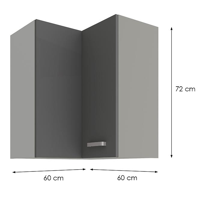 Küchenzeile GREY 60X60 GN-72 2F (90°)