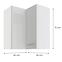 Küchenzeile LARA WEISS 60X60 GN-72 2F (90°),2