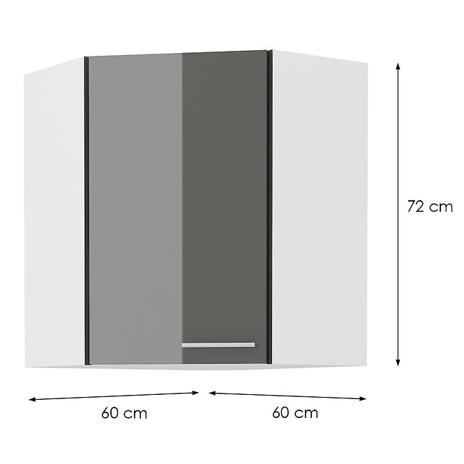 Küchenzeile LARA GREY 60X60 GN-72 1F (45°)