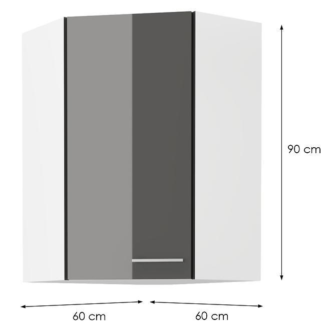 Küchenzeile LARA GREY 60X60 GN-90 1F (45°)
