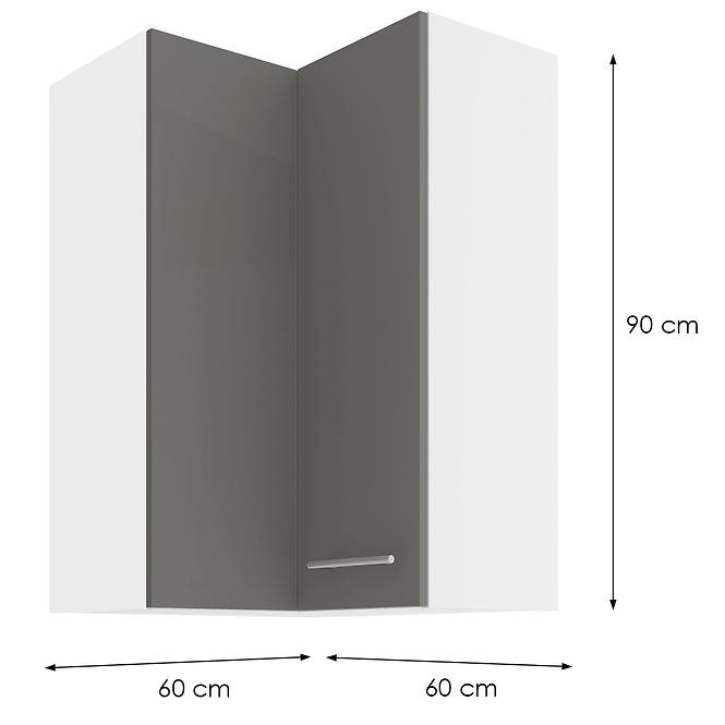 Küchenzeile LARA GREY 60X60 GN-90 2F (90°)