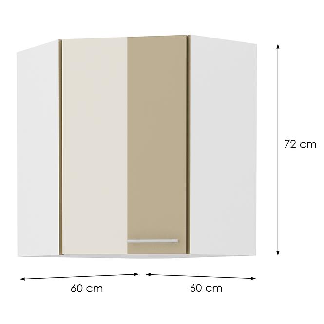 Küchenzeile LARA CAPPUCCINO 60X60 GN-72 1F (45°)