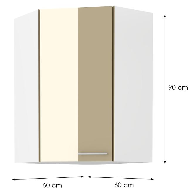 Küchenzeile LARA CAPPUCCINO 60X60 GN-90 1F (45°)