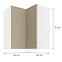 Küchenzeile LARA CAPPUCCINO 60X60 GN-72 2F (90°),2