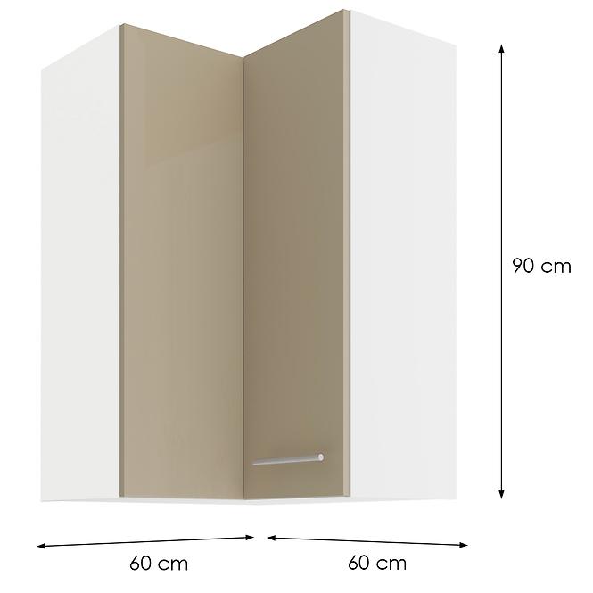 Küchenzeile LARA CAPPUCCINO 60X60 GN-90 2F (90°)