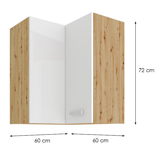 Küchenzeile ARTISAN WEISS 60X60 GN-72 2F (90°)