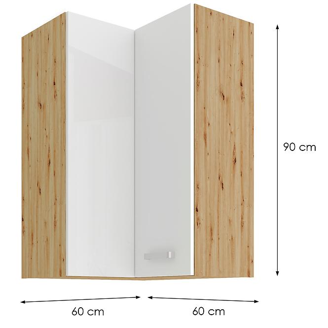 Küchenzeile ARTISAN WEISS 60X60 GN-90 2F (90°)