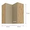 Küchenzeile ARTISAN CAPPUCCINO 60X60 GN-72 2F (90°),2