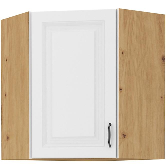 Küchenzeile STILO WEISS/ARTISAN 60X60 GN-72 1F (45°)