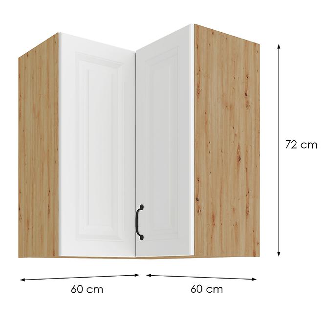 Küchenzeile STILO WEISS/ARTISAN 60X60 GN-72 2F (90°)