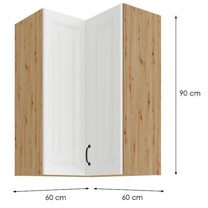 Küchenzeile STILO WEISS/ARTISAN 60X60 GN-90 2F (90°)