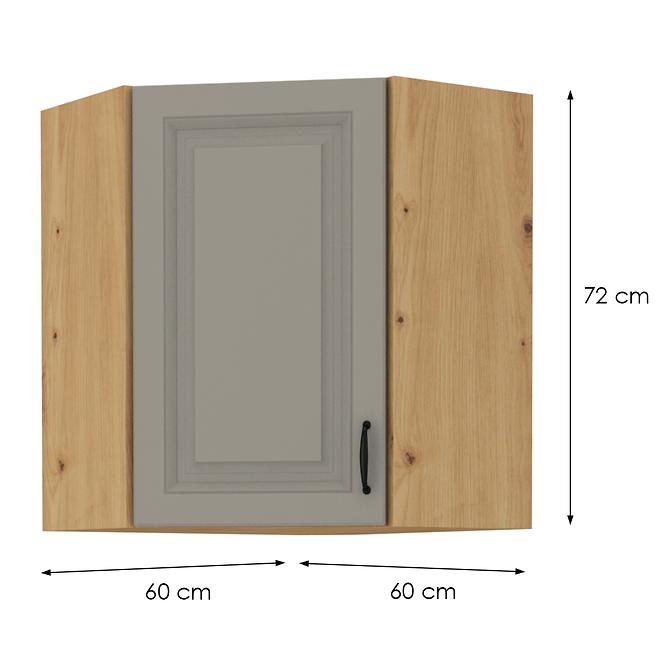 Küchenzeile STILO CLAYGREY/ARTISAN 60X60 GN-72 1F (45°)