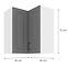 Küchenzeile STILO DUSTGREY/WEISS 60X60 GN-72 2F (90°),2
