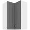 Küchenzeile STILO DUSTGREY/WEISS 60X60 GN-90 2F (90°)