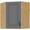 Küchenzeile STILO DUSTGREY/ARTISAN 60X60 GN-72 1F (45°)
