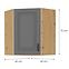 Küchenzeile STILO DUSTGREY/ARTISAN 60X60 GN-72 1F (45°),2