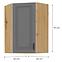Küchenzeile STILO DUSTGREY/ARTISAN 60X60 GN-90 1F (45°),2