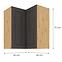 Küchenzeile STILO Graphit/ARTISAN 60X60 GN-72 2F (90°),2