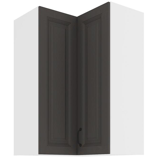 Küchenzeile STILO Graphit/WEISS 60X60 GN-90 2F (90°)