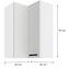 Küchenzeile LUNA WEISS/WEISS 60X60 GN-90 2F (90°),2