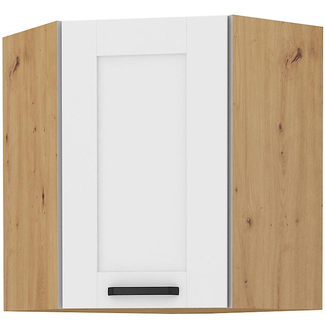Küchenzeile LUNA WEISS/ARTISAN 60X60 GN-72 1F (45°)
