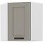 Küchenzeile LUNA CLAYGREY/WEISS 60X60 GN-72 1F (45°)