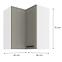 Küchenzeile LUNA CLAYGREY/WEISS 60X60 GN-72 2F (90°),2