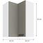 Küchenzeile LUNA CLAYGREY/WEISS 60X60 GN-90 2F (90°),2
