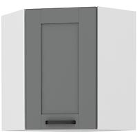 Küchenzeile LUNA DUSTGREY/WEISS 60X60 GN-72 1F (45°)