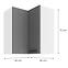Küchenzeile LUNA DUSTGREY/WEISS 60X60 GN-72 2F (90°),2
