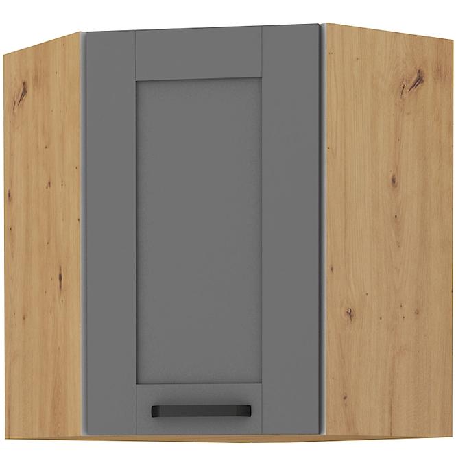 Küchenzeile LUNA DUSTGREY/ARTISAN 60X60 GN-72 1F (45°)