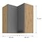 Küchenzeile LUNA DUSTGREY/ARTISAN 60X60 GN-72 2F (90°),2