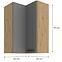 Küchenzeile LUNA DUSTGREY/ARTISAN 60X60 GN-90 2F (90°),2
