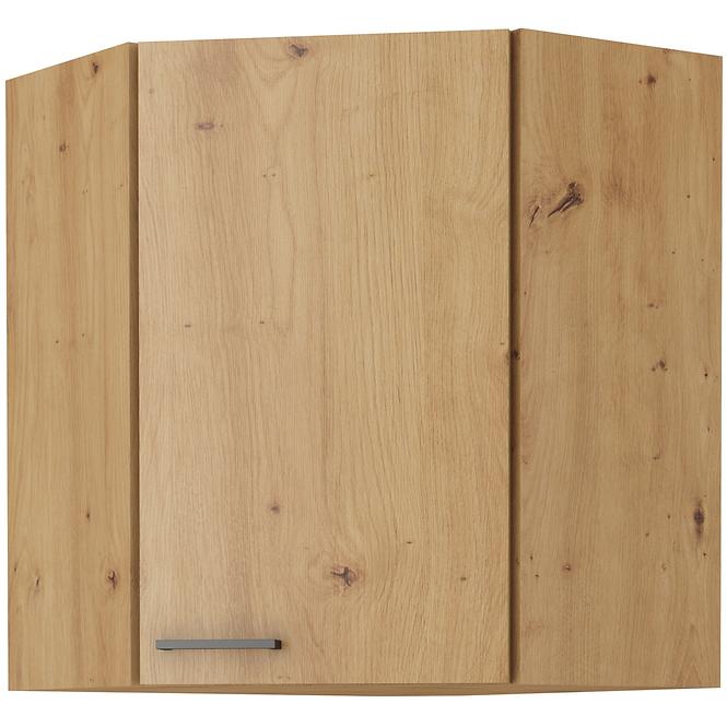 Küchenzeile MODENA SCHWARZ/DĄB ARTISAN 60X60 GN-72 1F (45°)