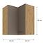 Küchenzeile BOLONIA TRÜFFEL/DĄB ARTISAN 60X60 GN-72 2F (90°),2