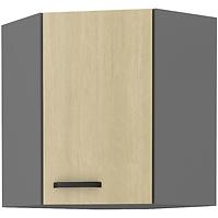 Küchenzeile SCANDI Fischgrätenmuster/Antracyt 60X60 GN-72 1F (45°)