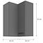 Küchenzeile NESSA Antracyt 60X60 GN-90 2F (90°),2