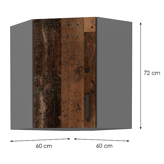 Küchenzeile TESSA OLDSTYLE WOOD 60X60 GN-72 1F (45°)