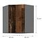 Küchenzeile TESSA OLDSTYLE WOOD 60X60 GN-72 1F (45°),2