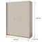Schrank Alessio AE1 3D Beige /Eiche,2