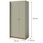 Schrank Alessio AE3 2D Eukalyptus V/Eiche Baltic,2