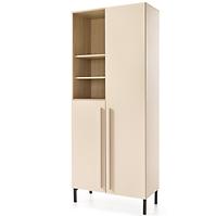 Vitrina Sergio SE3 2D Beige /Eiche